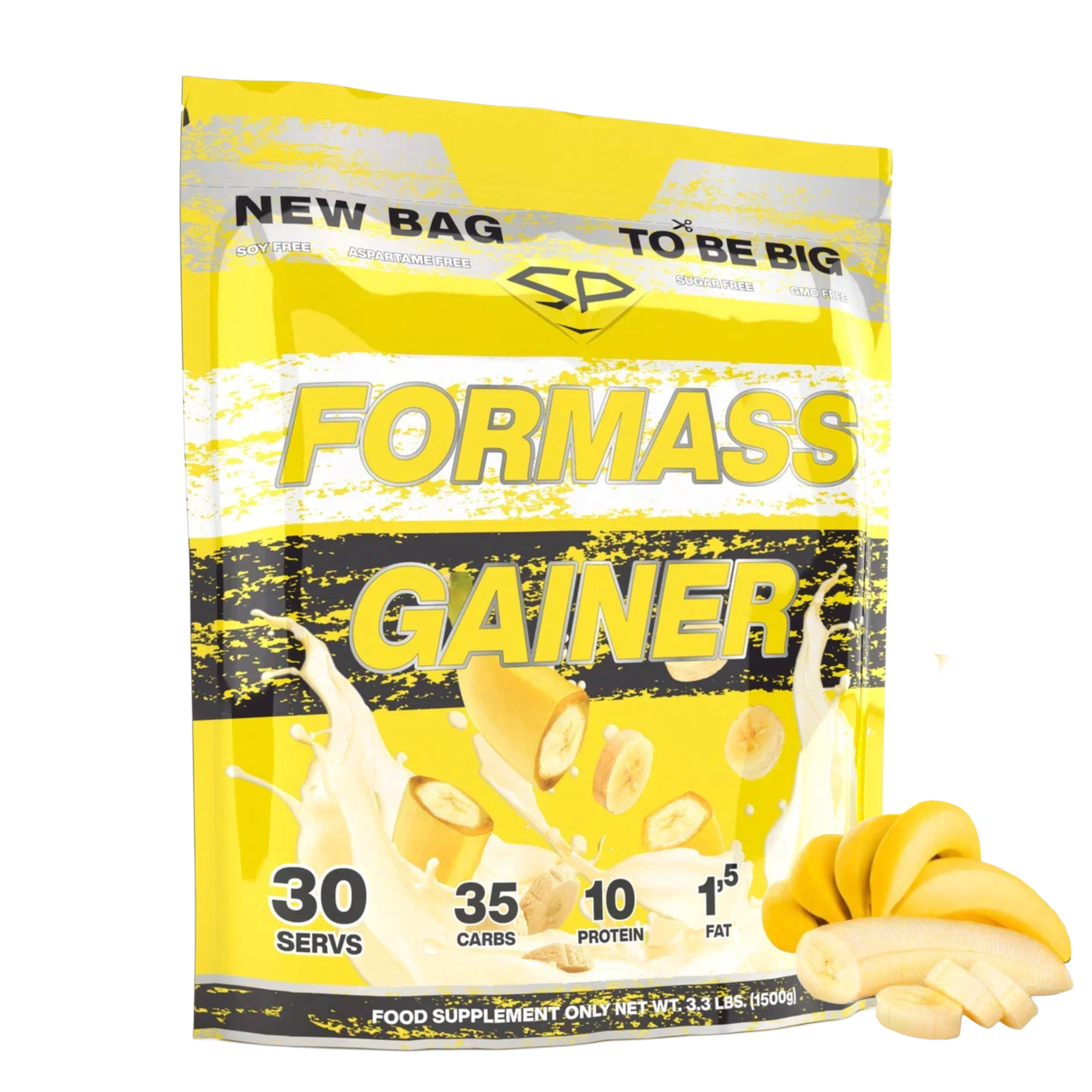 Гейнер SteelPower FORMASS GAINER, банан, 1500 г