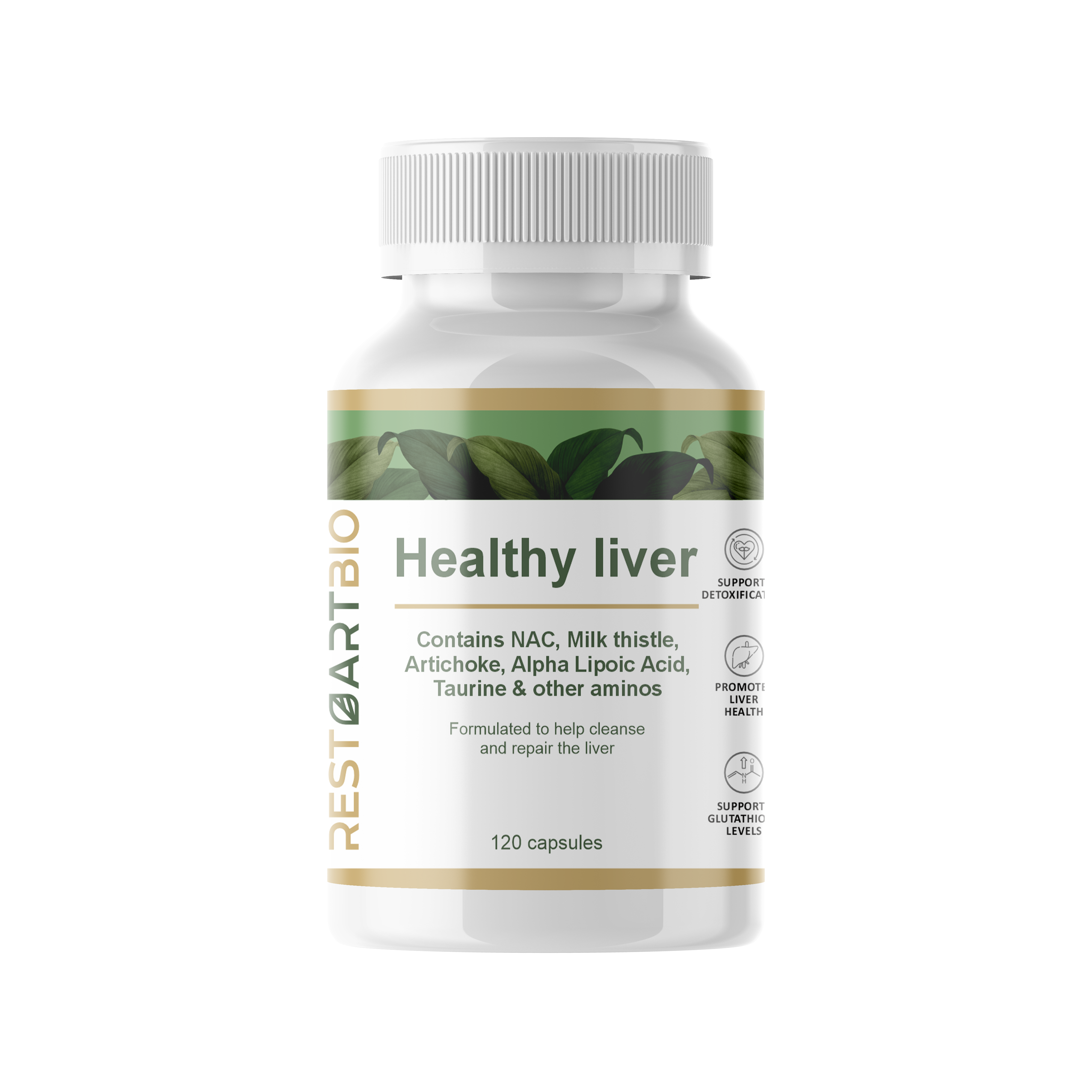 Здоровая печень Healthy liver RestartBio, 120 капсул