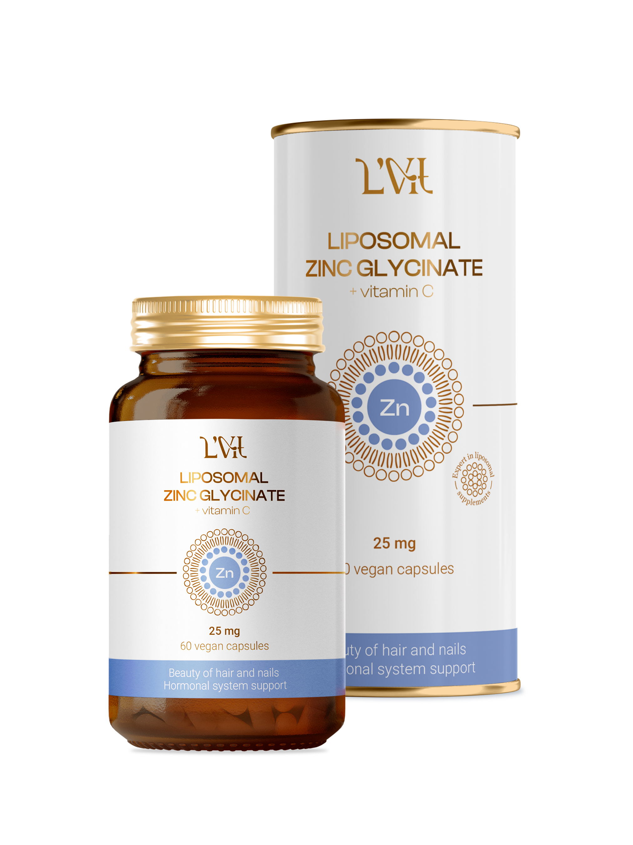 Липосомальный Цинк + Витамин C Liposomal Vitamins 60 капсул